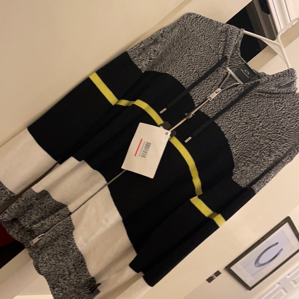 Brand New Armani Sweater With Hood